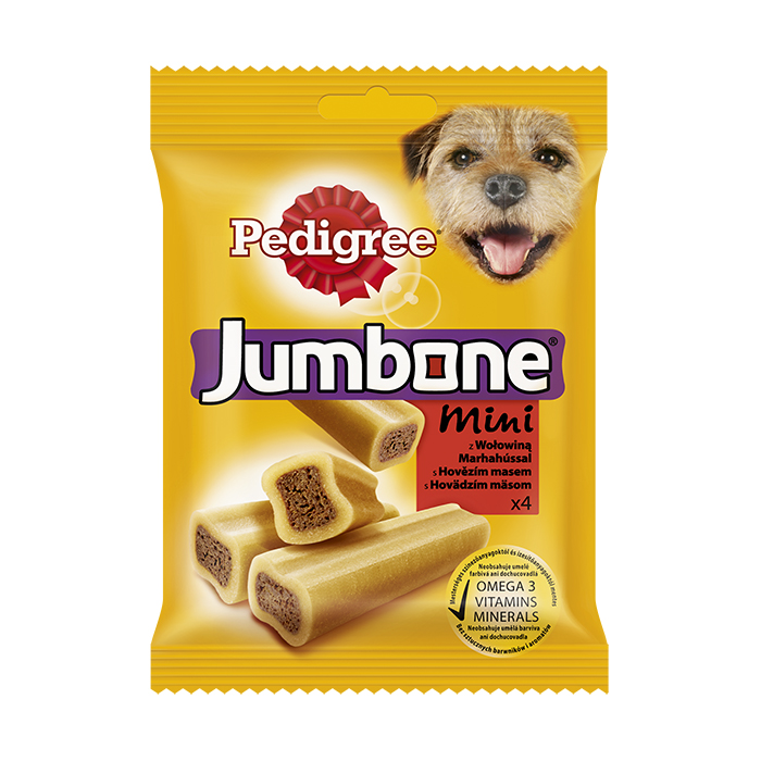 PEDIGREE Jumbone Mini лакомство для собак - косточка с говядиной